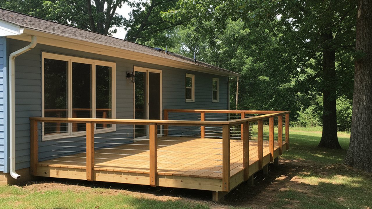 Composite Deck Installation completed by Majestic Deck Co in Germantown, TN
