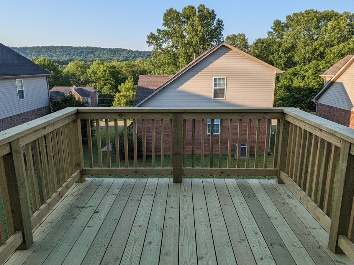 Deck Railing Repair & Installation completed by Majestic Deck Co in Olive Branch, TN